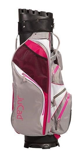 JuCad Manager Waterstop cart bag, svetlosivá/biela/ružová