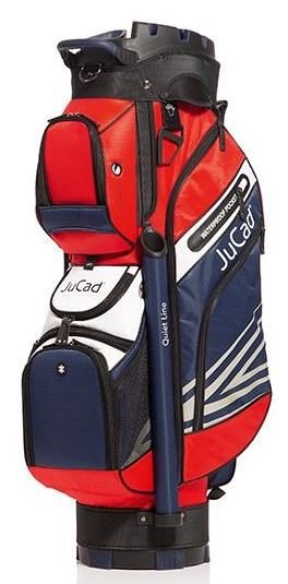 JuCad Quiet Line cart bag, tmavomodrý/červený/biely