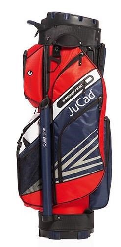 JuCad Quiet Line cart bag, tmavomodrý/červený/biely