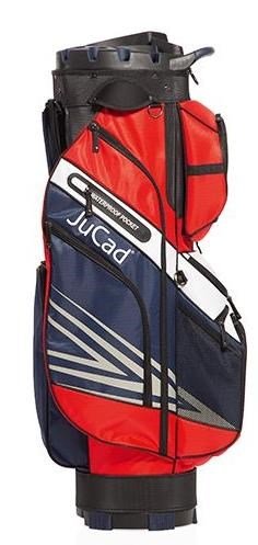 JuCad Quiet Line cart bag, tmavomodrý/červený/biely