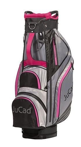 JuCad Sportline cart bag, čierno/šedo/ružový