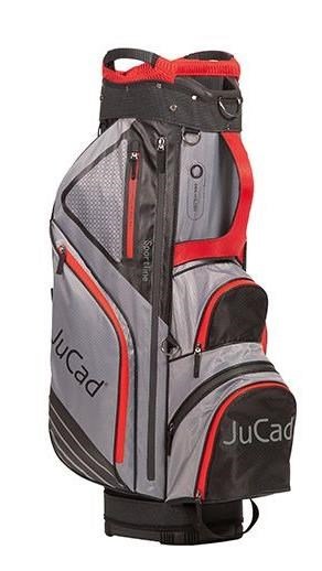 JuCad Sportline cart bag, čierno/šedo/červený