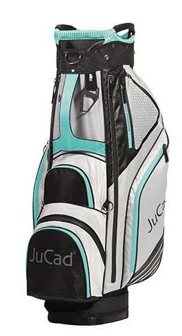 JuCad Sportline cart bag, čierno/šedo/tyrkysový