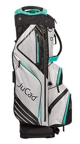 JuCad Sportline cart bag, čierno/šedo/tyrkysový