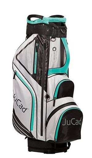 JuCad Sportline cart bag, čierno/šedo/tyrkysový