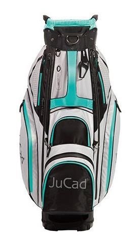 JuCad Sportline cart bag, čierno/šedo/tyrkysový