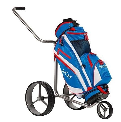 JuCad Junior cart bag, modrý/biely/červený