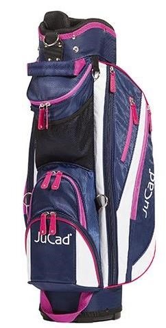 JuCad Junior cart bag, tmavomodrý/biely/ružový