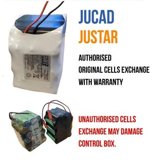 JuStar Powerpack replace kit system no control-unit self-mount, incl. small battery cells case and cover príslušenstvo k vozíkom