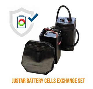 JuStar Powerpack replace kit system no control-unit self-mount, incl. small battery cells case and cover príslušenstvo k vozíkom