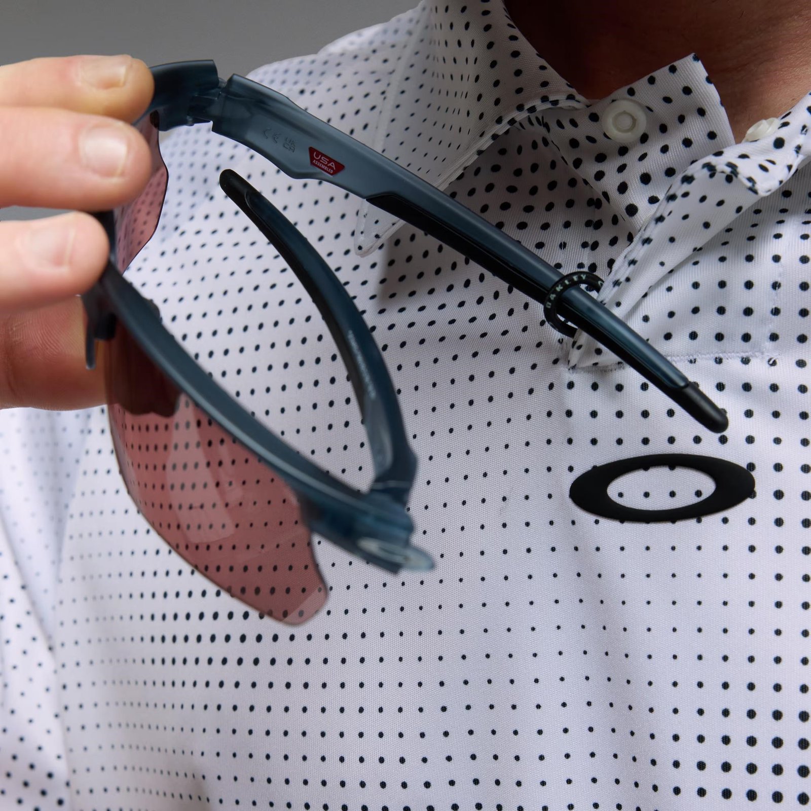 Oakley C1 Overcast pánske polo, biele