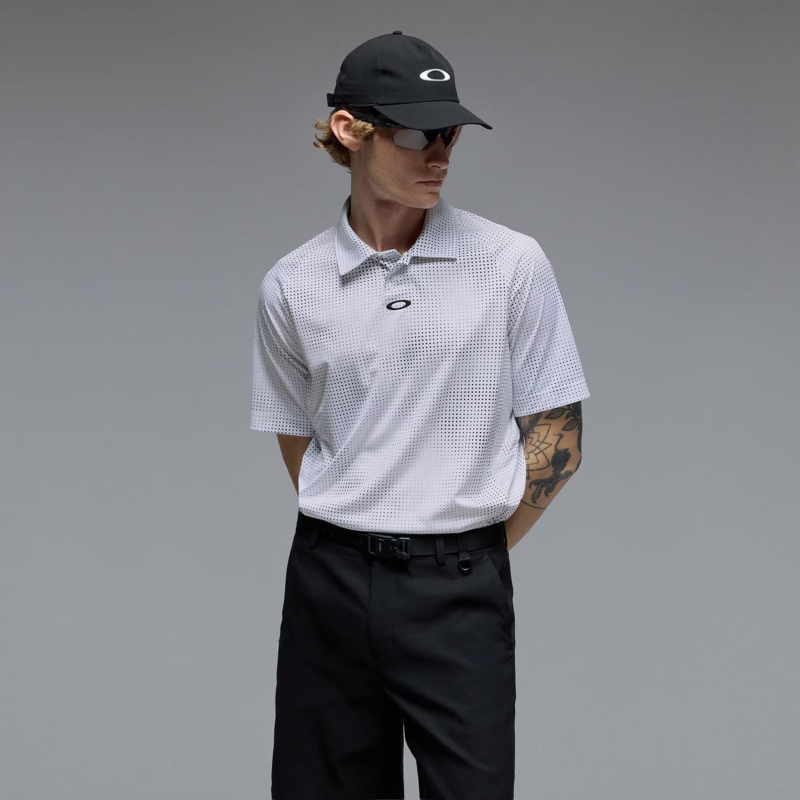Oakley C1 Overcast pánske polo, biele