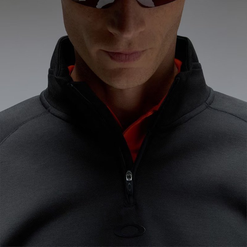 Oakley Platform Quater Zip pánska mikina, pitch black