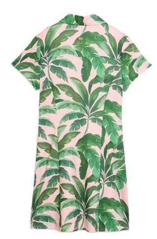 Puma X Mumu Palm dámske šaty, rose blossom/opal green