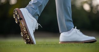 FootJoy Premiere Series Marquis pánske golfové topánky, biela/hnedá
