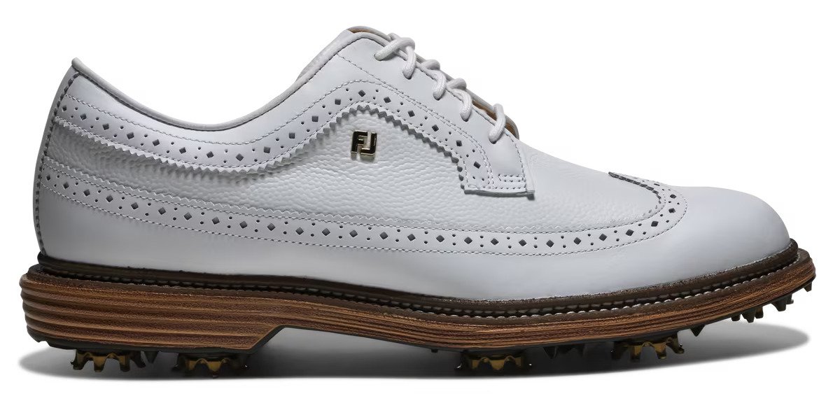 FootJoy Premiere Series Marquis pánske golfové topánky, biela/hnedá