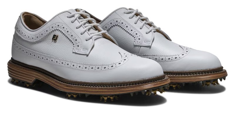 FootJoy Premiere Series Marquis pánske golfové topánky, biela/hnedá