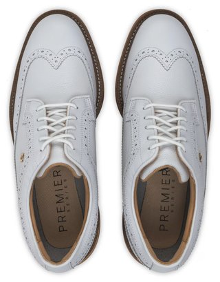 FootJoy Premiere Series Marquis pánske golfové topánky, biela/hnedá