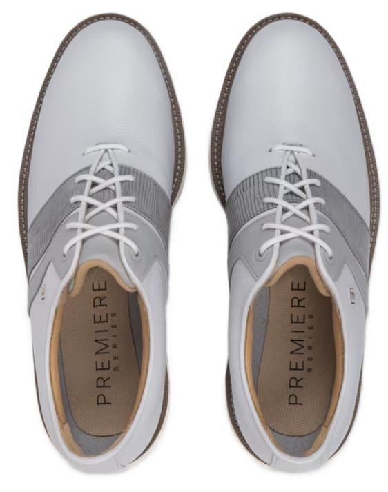 FootJoy Premiere Series Packard pánske golfové topánky, bílo/šedé