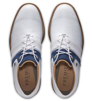 FootJoy Premiere Series Packard pánske golfové topánky, bílo/modré