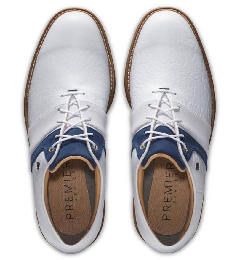 FootJoy Premiere Series Packard pánske golfové topánky, bílo/modré