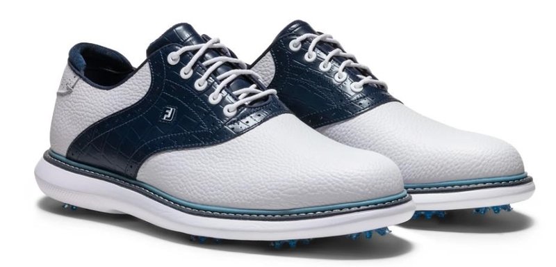 FootJoy Traditions pánske golfové topánky, bílo/modré