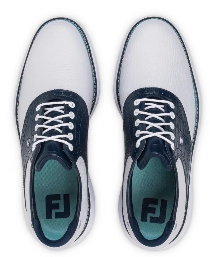 FootJoy Traditions pánske golfové topánky, bílo/modré