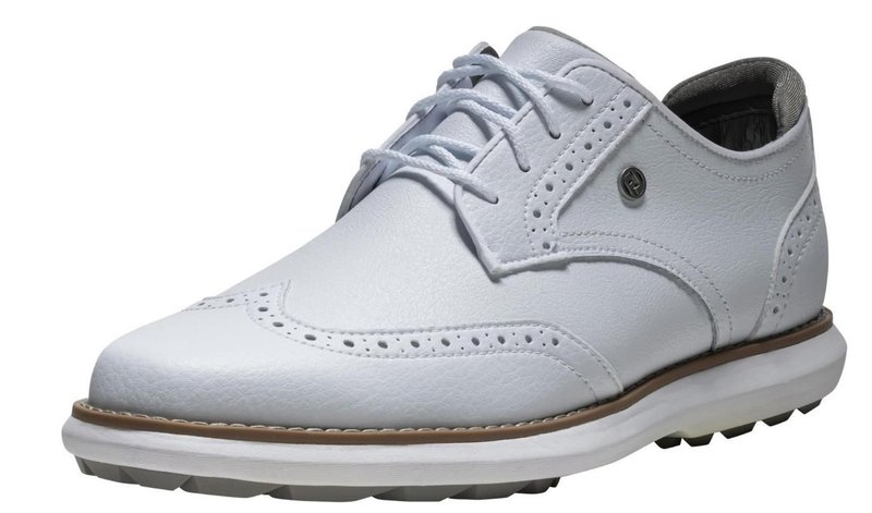 FootJoy Traditions Spikeless dámske golfové topánky, biele