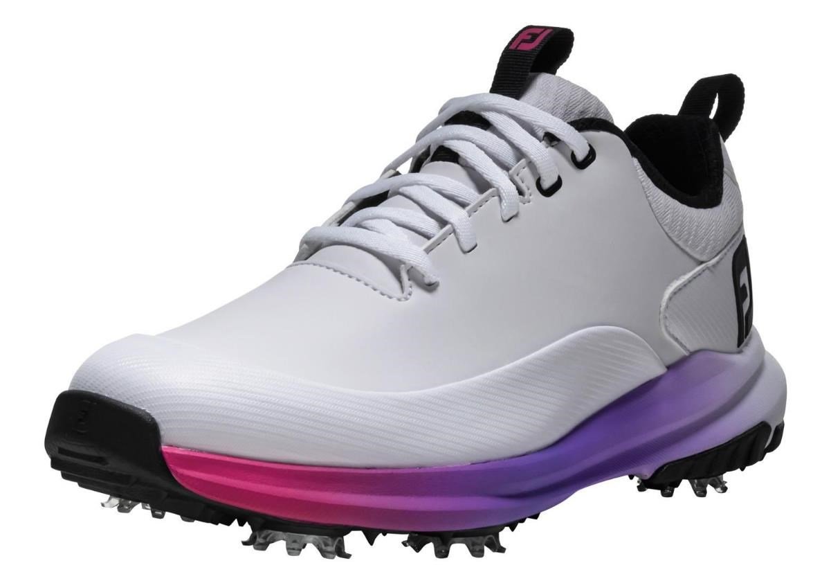 FootJoy Tour Rival dámske golfové topánky, bielo/ružové
