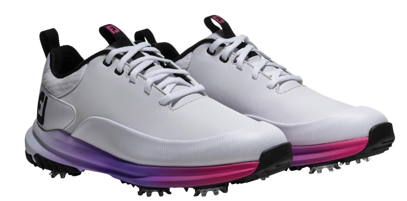 FootJoy Tour Rival dámske golfové topánky, bielo/ružové
