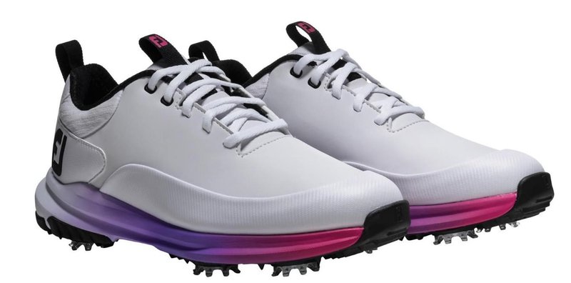 FootJoy Tour Rival dámske golfové topánky, bielo/ružové