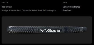 Mizuno Golf Mizuno M.Craft Osaka P Grey putter