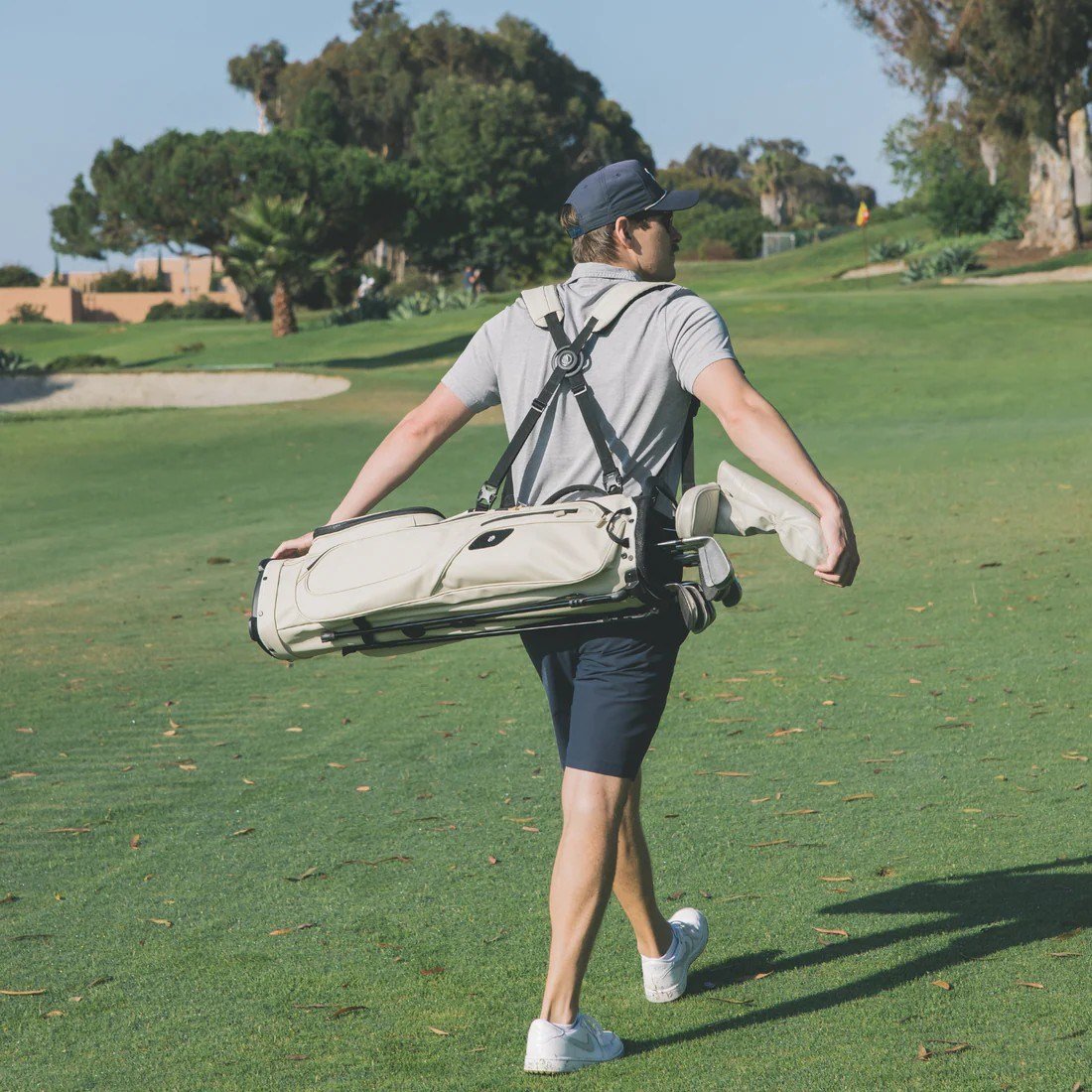 Sunday Golf El Camino S-Class pencil bag, krémový