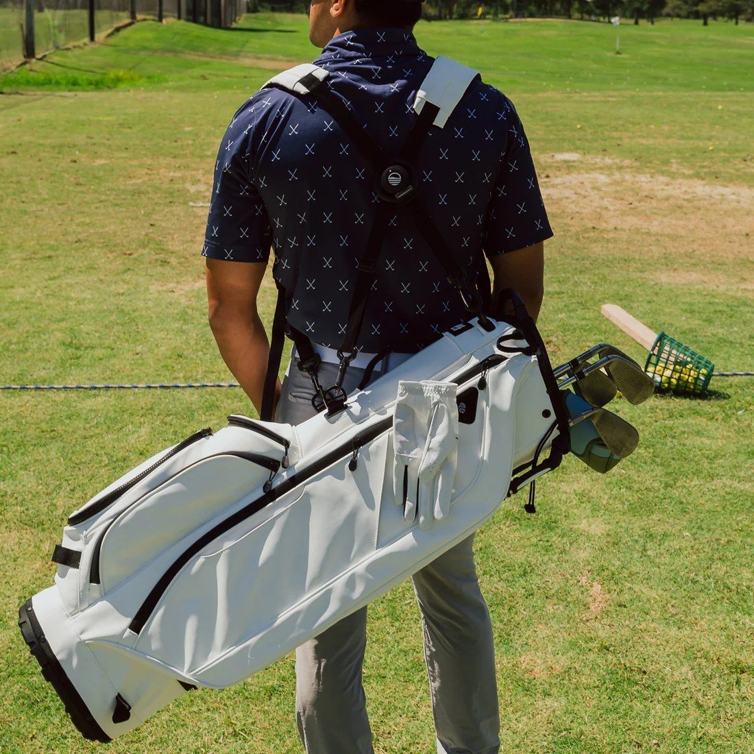 Sunday Golf Ryder S-Class stand bag, biely