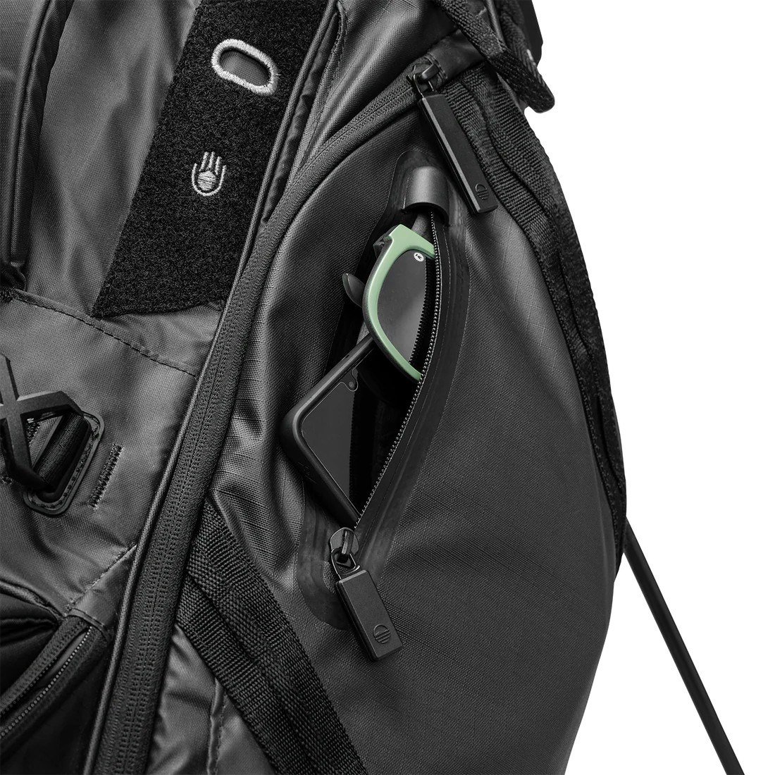 Sunday Golf Ranger stand bag, čierny