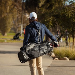 Sunday Golf Ranger stand bag, čierny