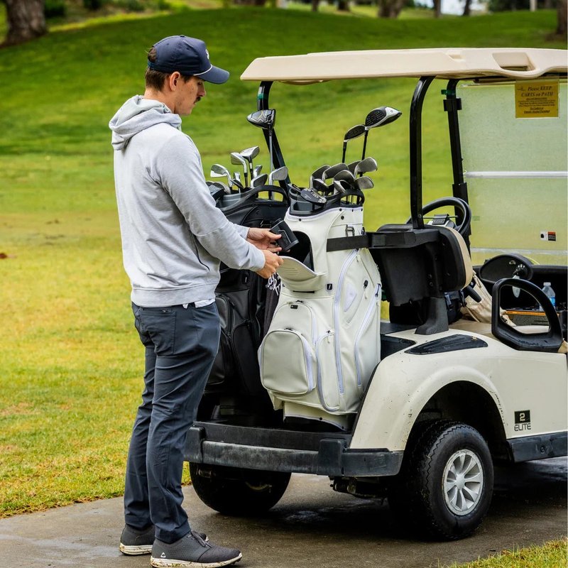 Sunday Golf Big Rig S-Class cart bag, biely