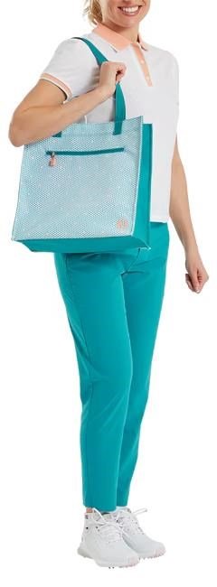 FootJoy Tote bag pánska golfová taška, teal/teal print/peach