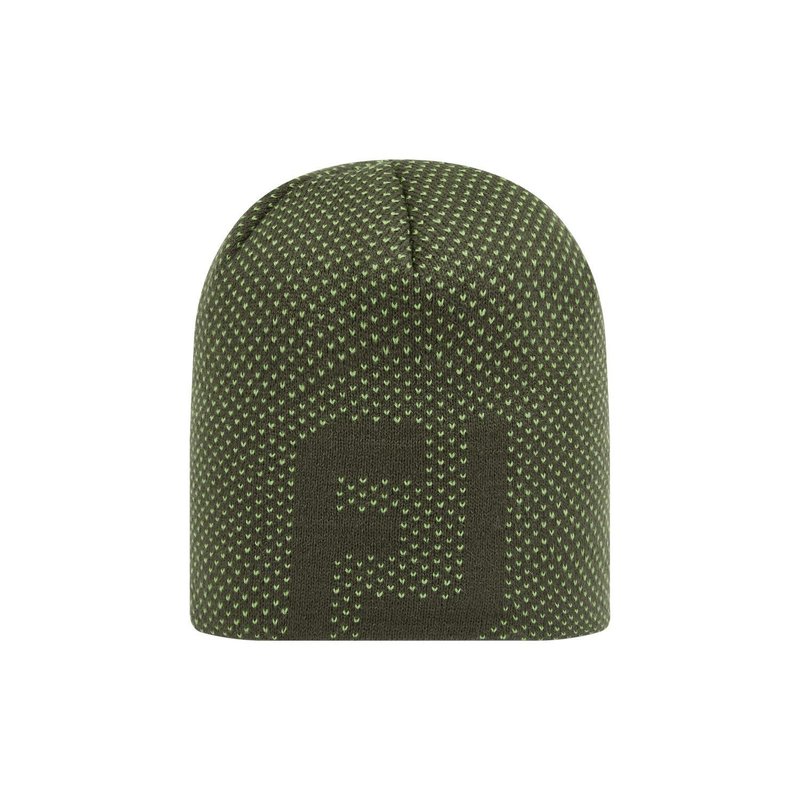 FootJoy FJ Dot Jacquard zimná čepica, olive/acid green