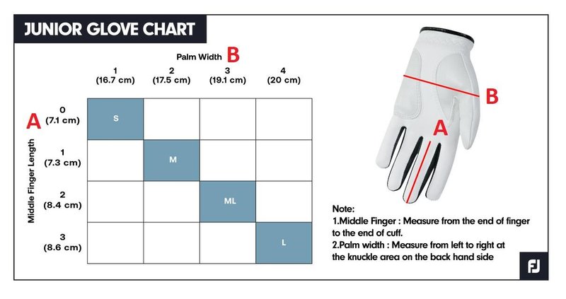 FootJoy FJ Junior detská golfová rukavica, biela