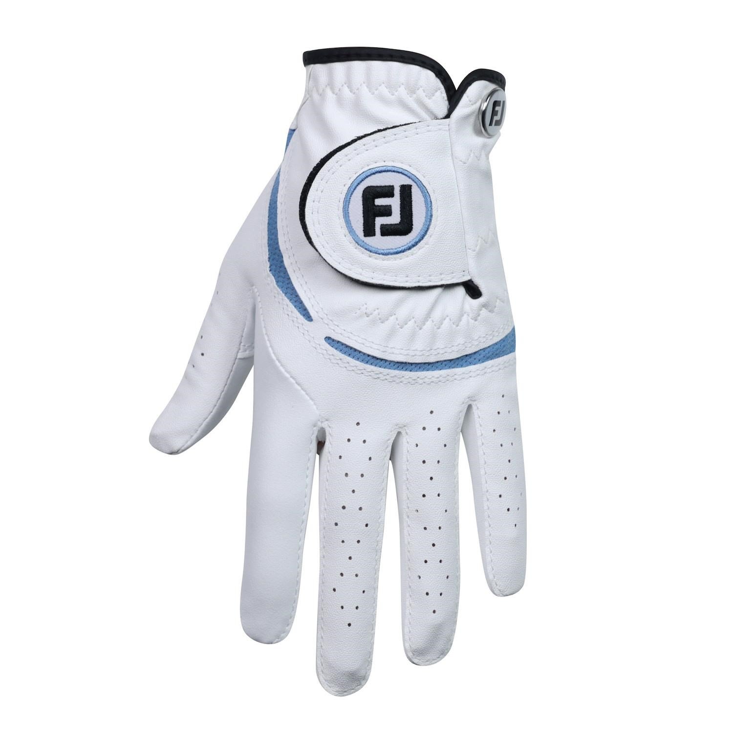 FootJoy FJ Junior detská golfová rukavica, biela/kobaltová