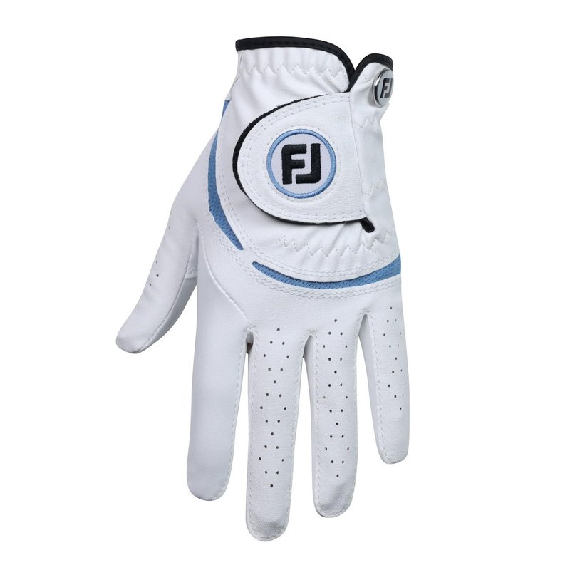 FootJoy FJ Junior detská golfová rukavica, biela/kobaltová