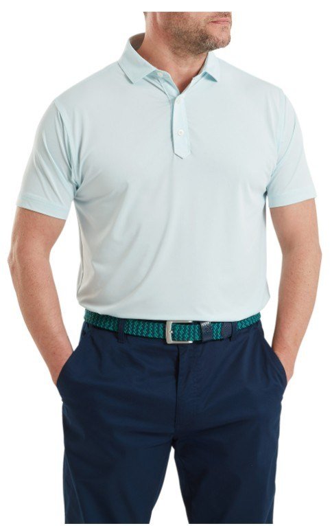 FootJoy Lisle Solid pánske polo, ice blue
