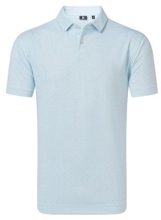 FootJoy Modernist Geo Pique pánske polo, white/ice blue