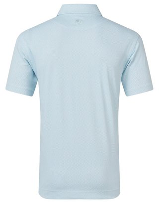 FootJoy Modernist Geo Pique pánske polo, white/ice blue