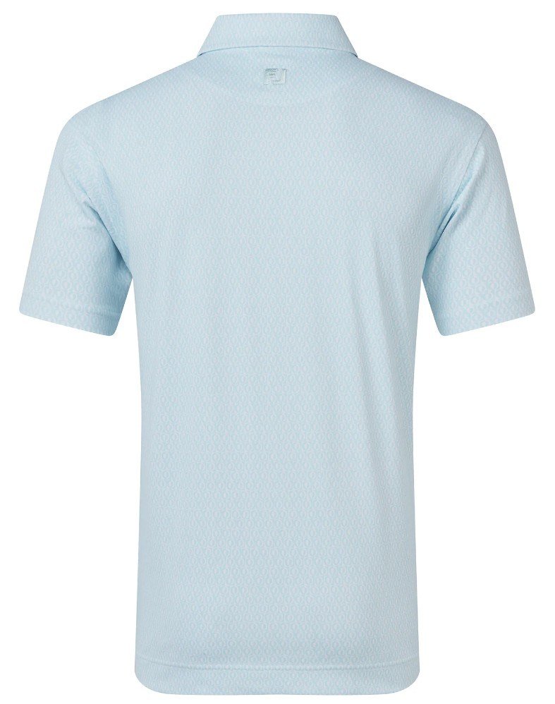 FootJoy Modernist Geo Pique pánske polo, white/ice blue