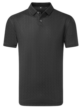 FootJoy Modernist Geo Pique pánske polo, charcoal/black