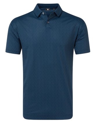FootJoy Modernist Geo Pique pánske polo, navy tonal