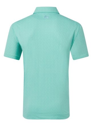 FootJoy Modernist Geo Pique pánske polo, blue reef/sea glass
