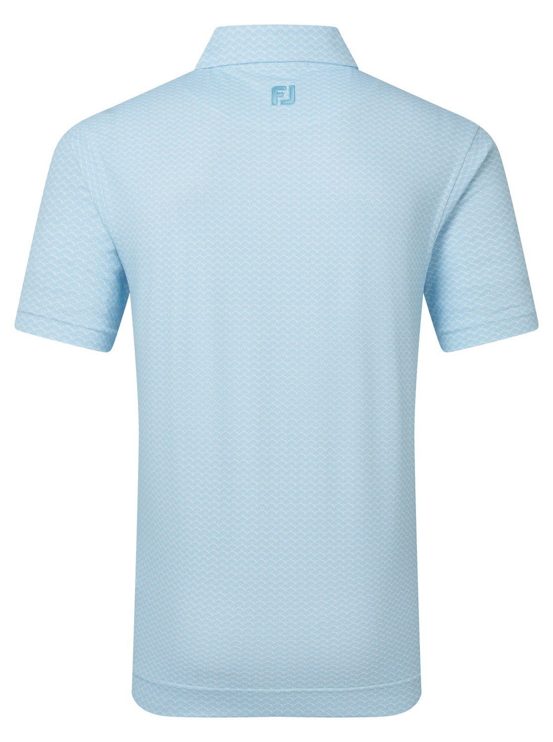 FootJoy Scallop Geo Pique pánske polo, blue reef